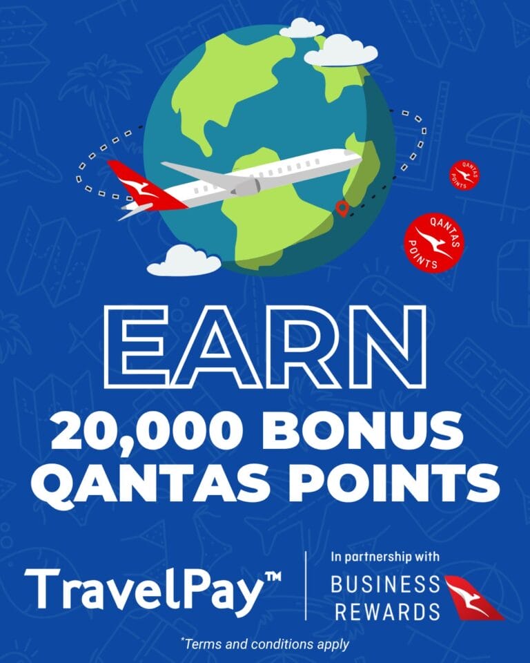Join TravelPay and earn 20,000 bonus Qantas Points when you process $40,000 by 31 August 2026 (12)